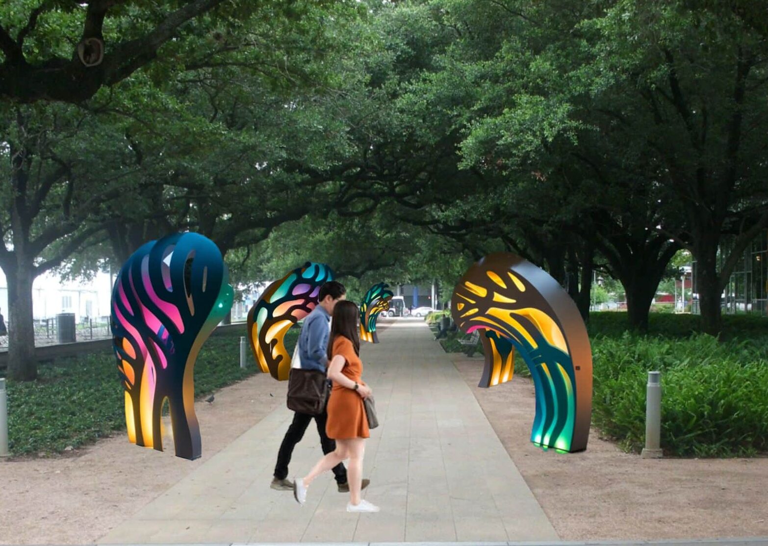 Downtown's newest park welcomes Houstonians with '3 times the fun