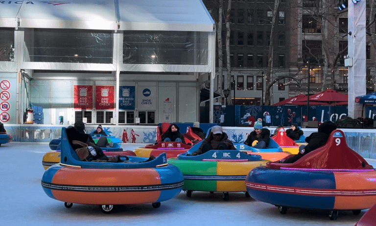 Bumper cars on ice