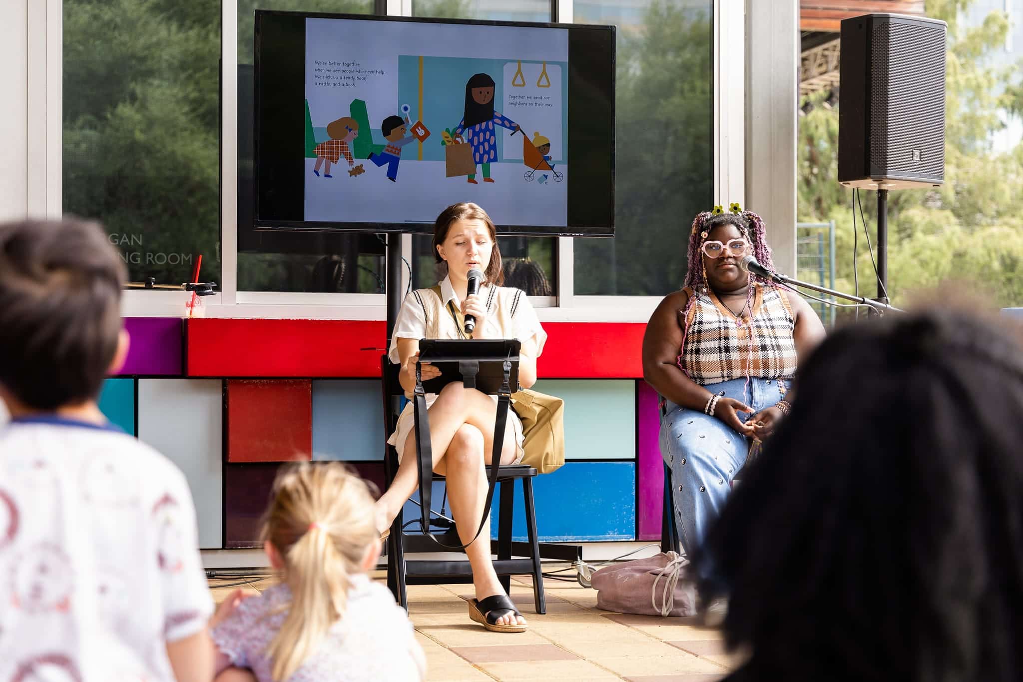 Story time at Discovery Green