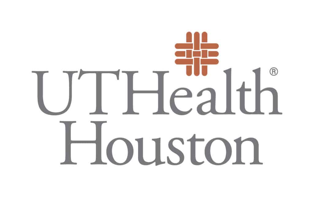 UTHealth Houston logo Orange and Gray