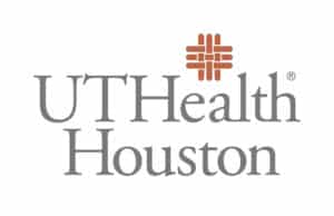 UTHealth Houston logo Orange and Gray